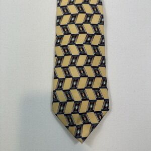 Christian‎ Dior Monsieur Silk Tie | Classic Vintage Style Abstract Mens 56"